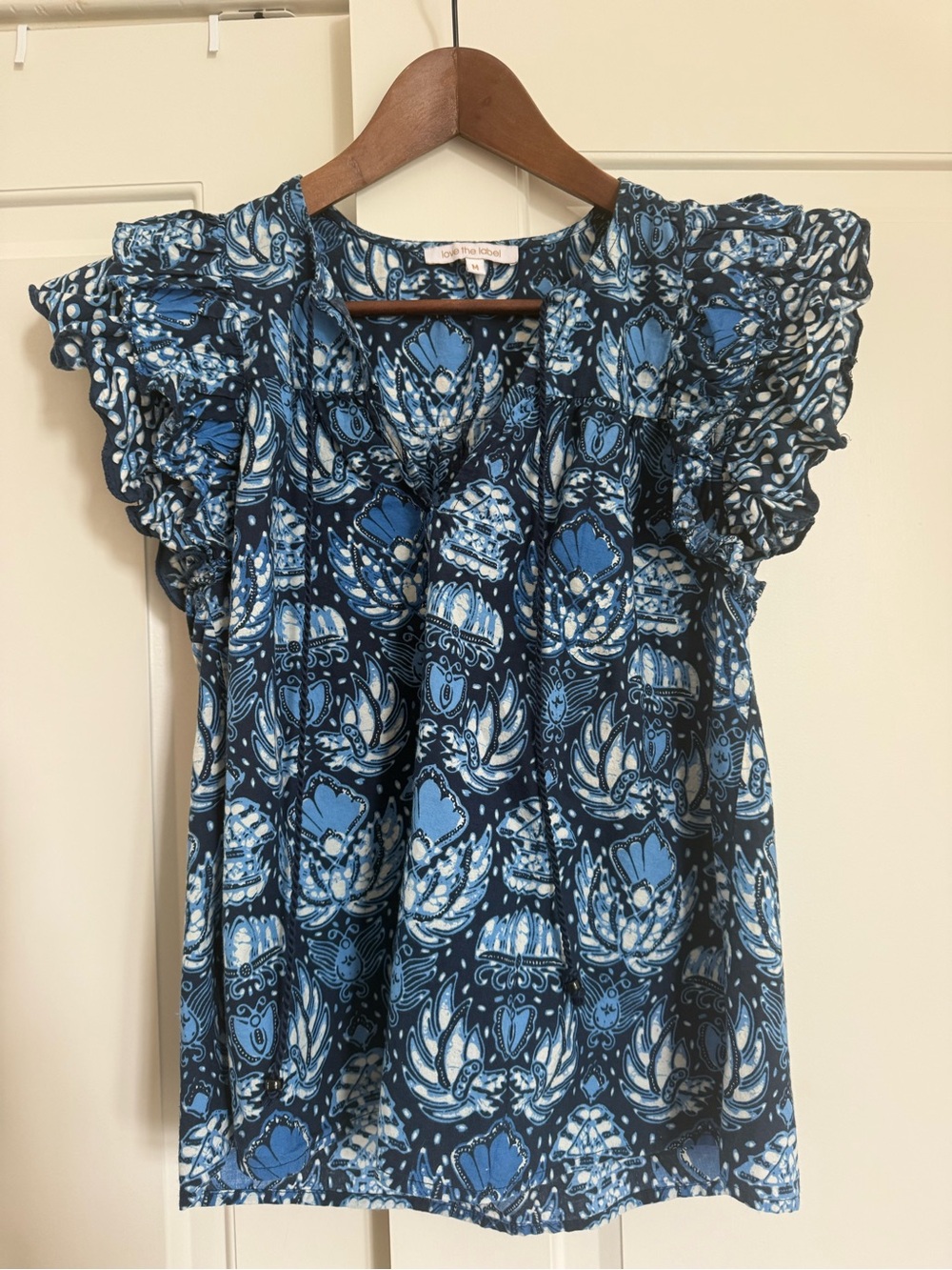 Love the Label 100% Cotton Blue Blouse